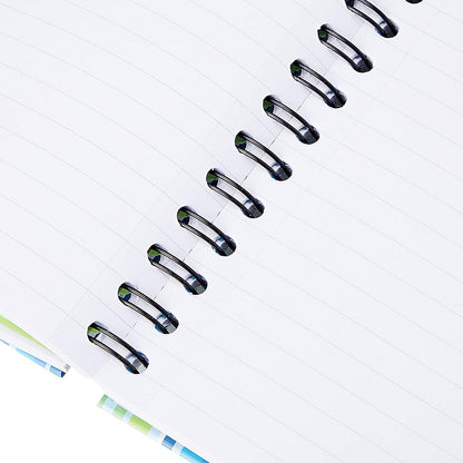 Pukka Pad Stripes Wirebound Hardback Project Notebook 250 Pages A5 Blue/Pink (3 Pack)
