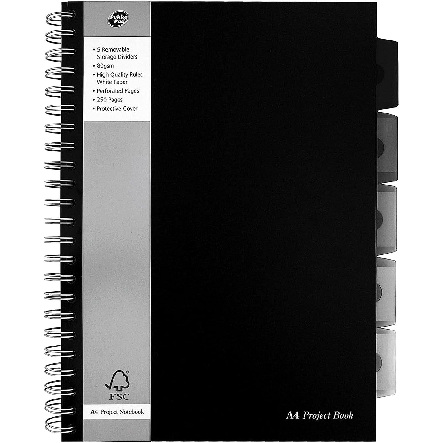 Pukka Pad Polypropylene Ruled Project Book A4 (Pack of 3)