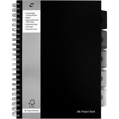 Pukka Pad Polypropylene Ruled Project Book A4 (Pack of 3)