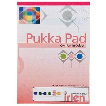Pukka Pad Comfort in Colour Refill Pad, A4, Ruled, 100 Pages, Pink, Pack of 6