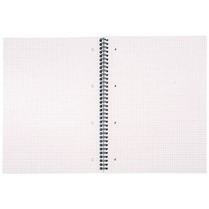 Pukka Pad Jotta Squared Wirebound Notebook, A4, Punched & Perforated, 200 Pages, Green, Pack of 3