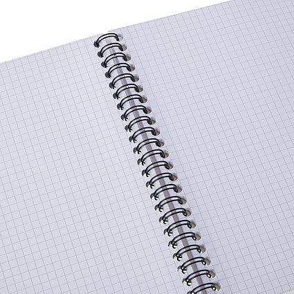 Pukka Pad Jotta Squared Wirebound Notebook, A5, Perforated, 200 Pages, Green, Pack of 3