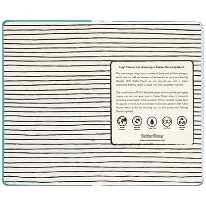 Pukka Planet No Planet B Soft Cover Notepad, 210x130mm, Ruled, 192 Pages, Blue