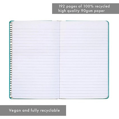 Pukka Planet No Planet B Soft Cover Notepad, 210x130mm, Ruled, 192 Pages, Blue
