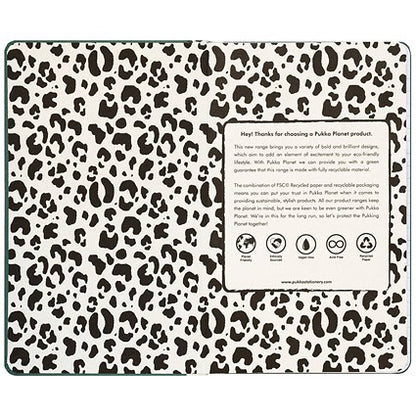 Pukka Planet Green Vibes Soft Cover Notepad, 210x130mm, Ruled, 192 Pages, Green