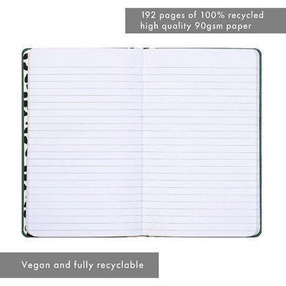 Pukka Planet Green Vibes Soft Cover Notepad, 210x130mm, Ruled, 192 Pages, Green