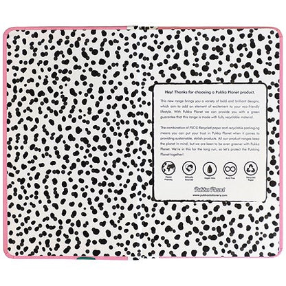 Pukka Planet Its a Prickly Subject Soft Cover Notebook, 210x130mm, Ruled, 192 Pages, Pink