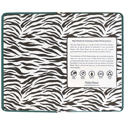 Pukka Planet Leaf it With Me Soft Cover Notebook, 210x130mm, Ruled, 192 Pages, Green