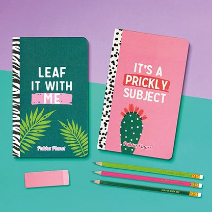 Pukka Planet Leaf it With Me Soft Cover Notebook, 210x130mm, Ruled, 192 Pages, Green