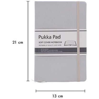 Pukka Pad Signature Soft Cover Notebook, A5, Ruled, 192 Pages, Oatmeal