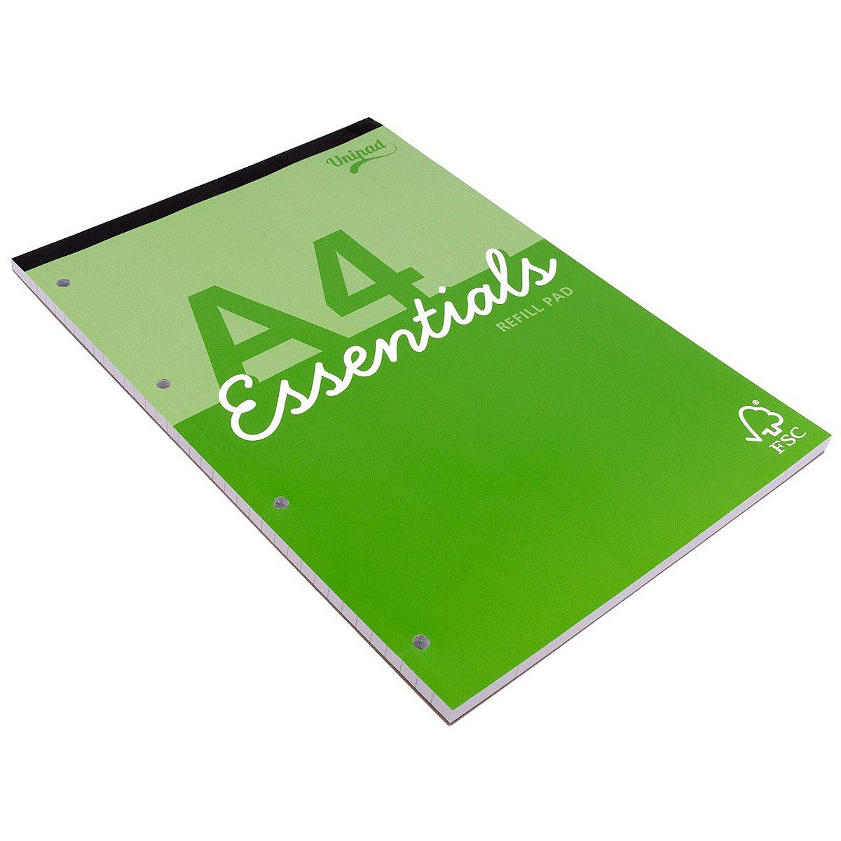 Pukka Pad Essentials Refill Pad, A4, Ruled with Margin, 160 Pages, Green, Pack of 4