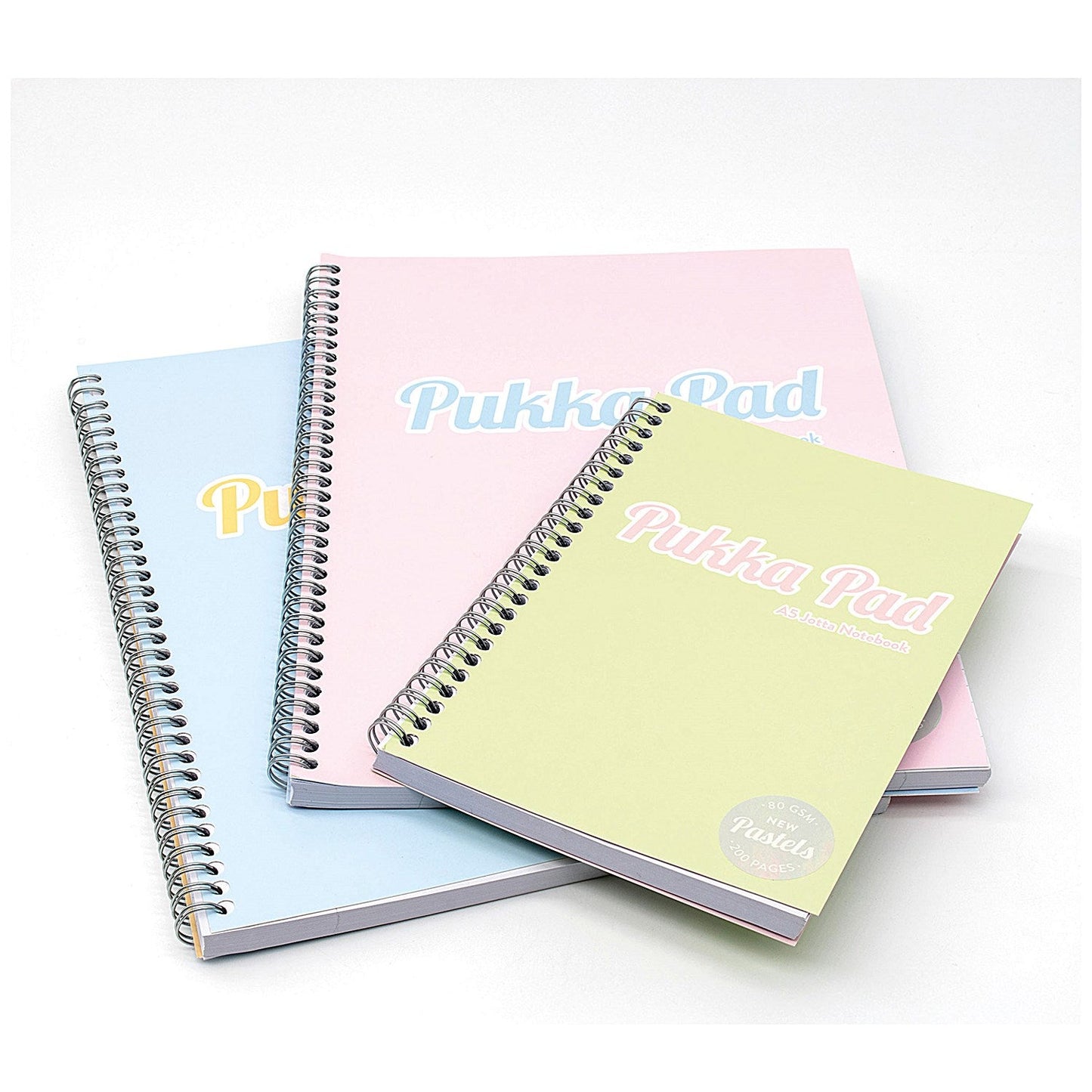 Pukka Pad Pastel Jotta Pad, A4, Assorted, Pack of 3