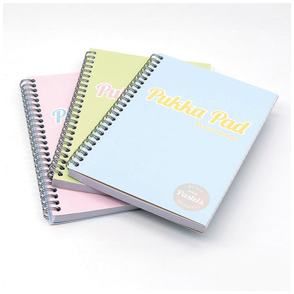 Pukka Pad Pastel Project Book, A4, Assorted, Pack of 3