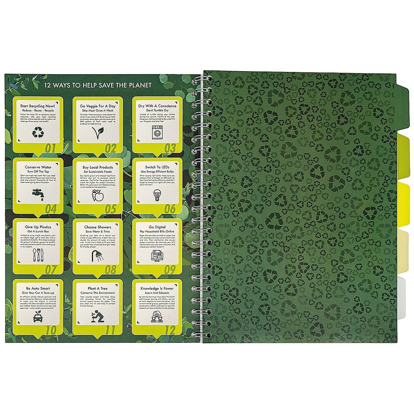 Pukka Pad Recycled Project Book, A4, Green, Pack of 3