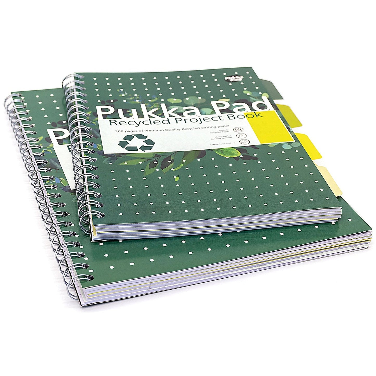 Pukka Pad Recycled Project Book, A4, Green, Pack of 3 Easy2Order : PP16050