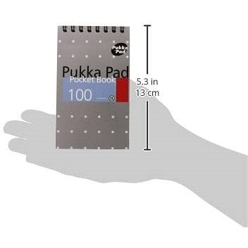 Pukka Pad Wirebound Pocket Book, A7, Ruled & Peforated, 100 Pages, Assorted, Pack of 6