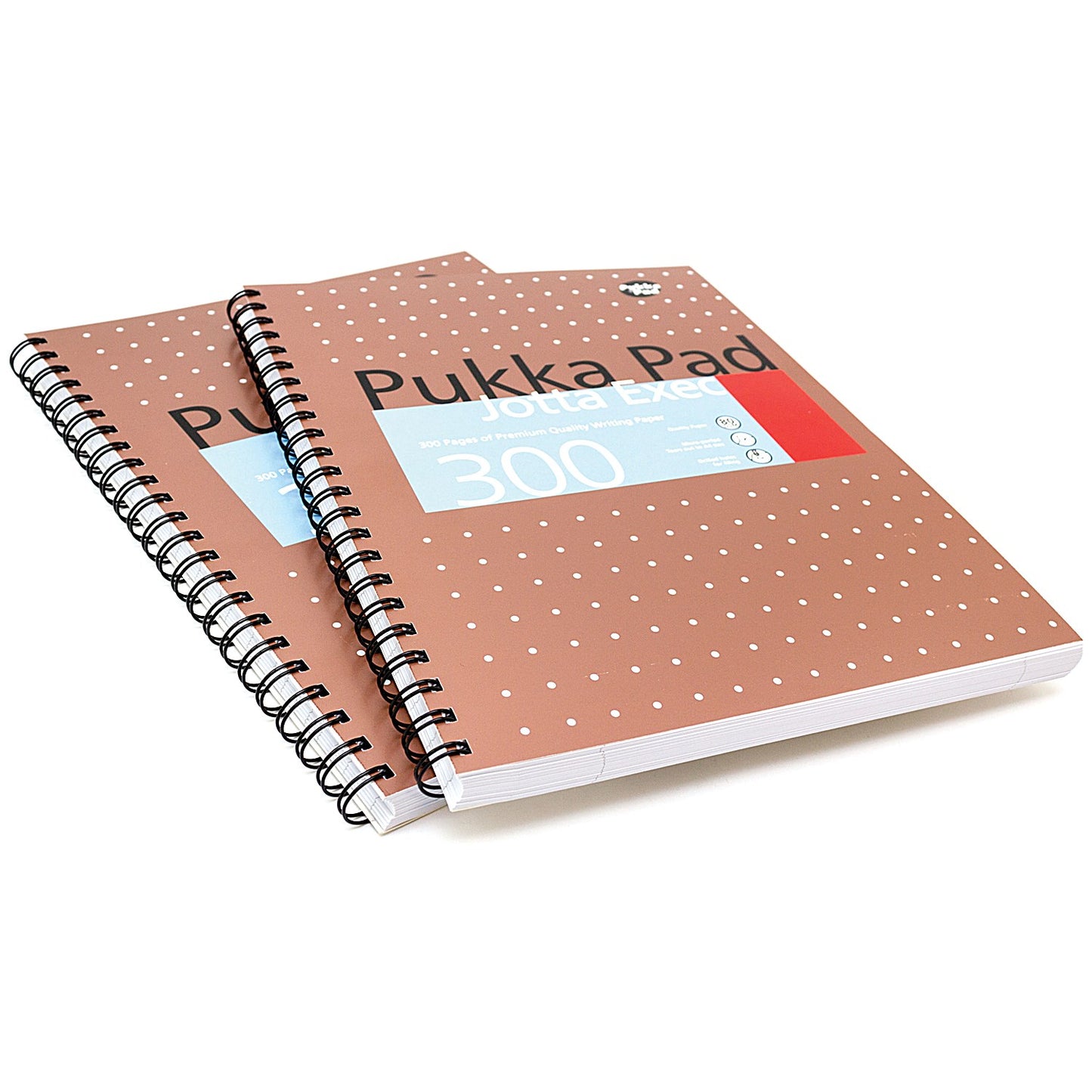 Pukka Pad Ruled Metallic Wirebound Executive Jotta Notepad 300 Pages A4+ Copper (Pack of 3)7019-MET