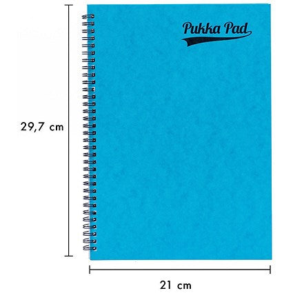 Pukka Pad Notemakers Wirebound Notebook, A4, Ruled, 120 Pages, Pastel Assorted Colours, Pack of 10