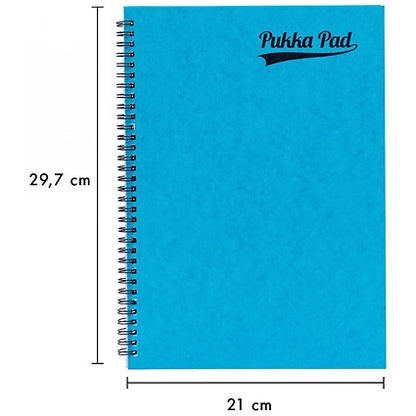 Pukka Pad Notemakers Wirebound Notebook, A4, Ruled, 120 Pages, Pastel Assorted Colours, Pack of 10