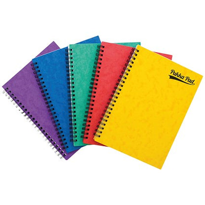 Pukka Pad Notemakers Wirebound Notebook, A5, Ruled, 120 Pages, Assorted Colours, Pack of 10