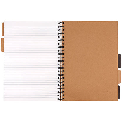 Pukka Pad Kraft Project Book, A4, Ruled, 200 Pages, Brown, Pack of 3