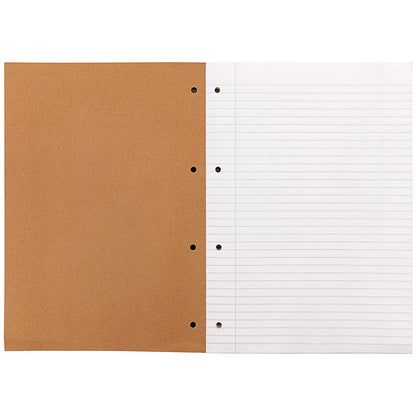 Pukka Pad Kraft Sidebound Refill Pad, A4, Ruled with Margin, 400 pages, Brown, Pack of 5