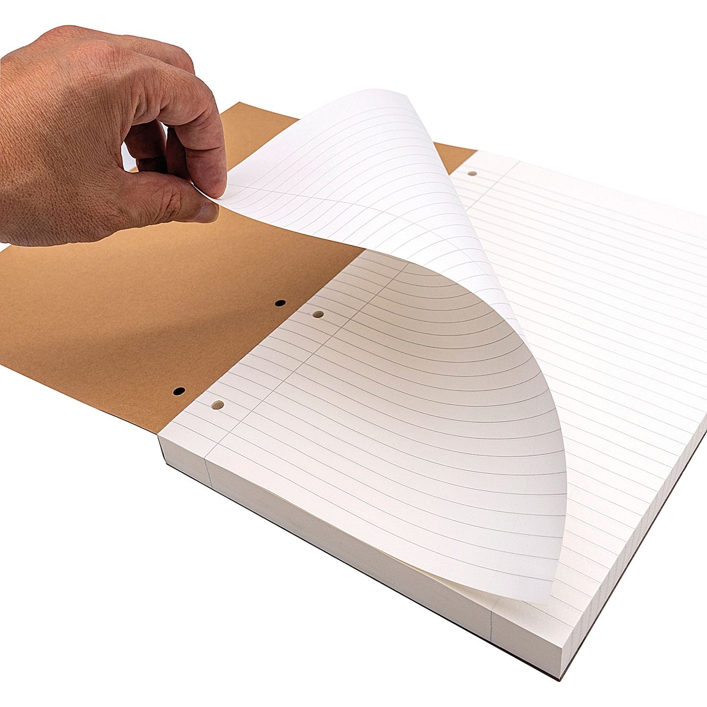 Pukka Pad Kraft Sidebound Refill Pad, A4, Ruled with Margin, 400 pages, Brown, Pack of 5