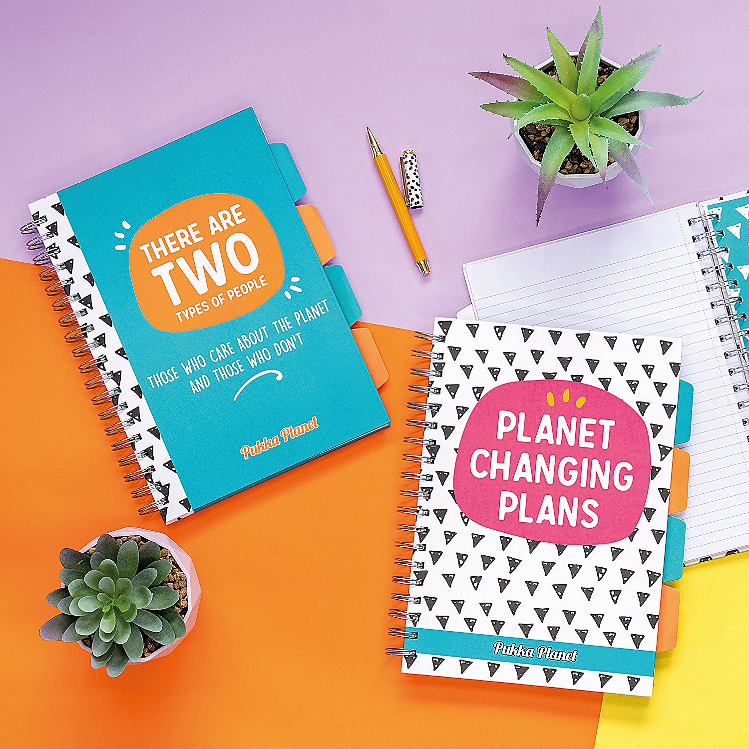 Pukka Planet Muted Project Book, B5, Assorted Design, Pack of 2