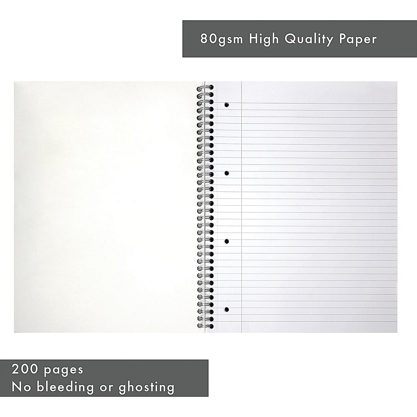 Pukka Pad Haze Jotta Wirebound Notebook, A4+, Ruled, 200 Pages, Assorted, Pack of 3