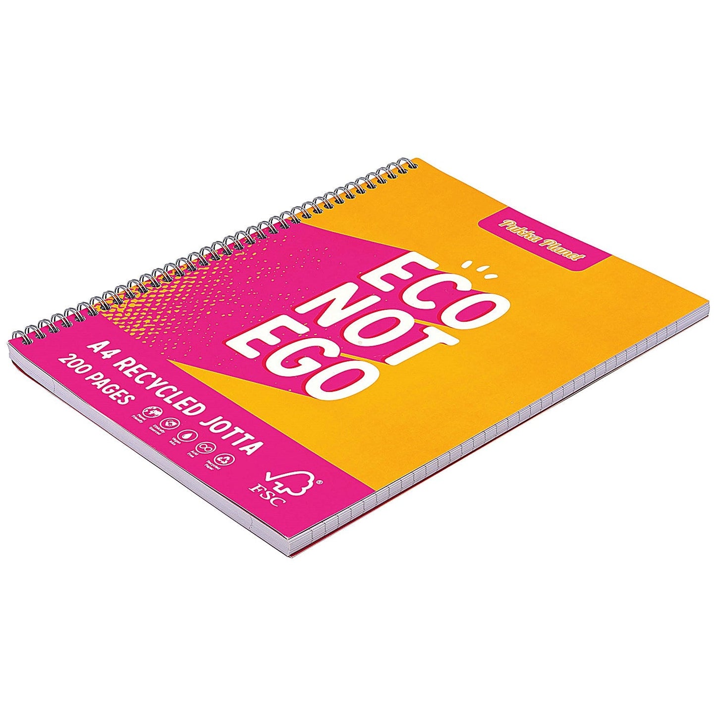 Pukka Pad Pukka Planet Jotta Wirebound Notebook, A4, Assorted, Pack of 3