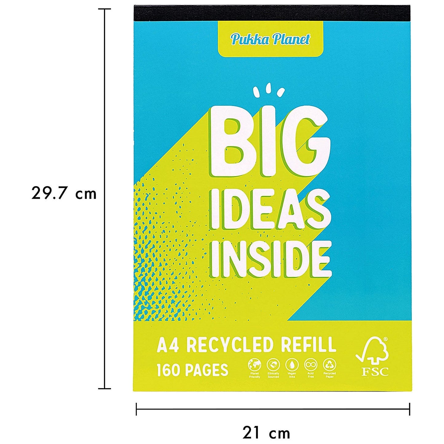 Pukka Pad Pukka Planet Refill Pad, A4, Assorted Pack of 6