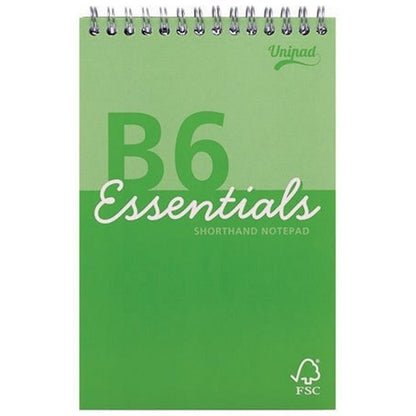 Pukka Pad Unipad Shorthand Pad, 190mmx125mm, Ruled, 160 Pages, Green, Pack of 4
