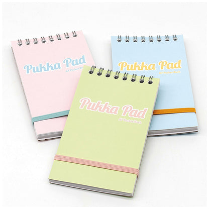 Pukka Pad Pastel Pocket Book, A7, Assorted, Pack of 6