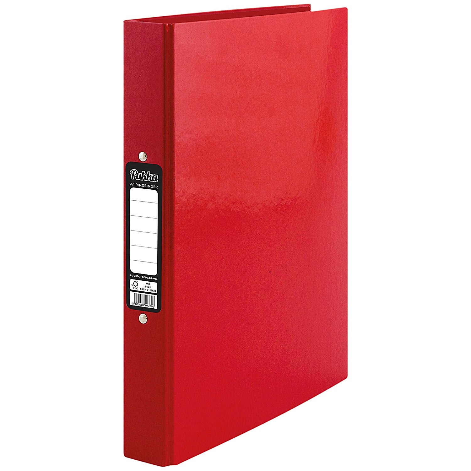 Pukka Brights Ring Binder, A4, 2 O-Ring, 45mm Capacity, Red, Pack of 10