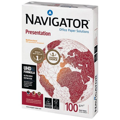 Navigator A3 Presentation Paper, White, 100gsm, Ream (500 Sheets)