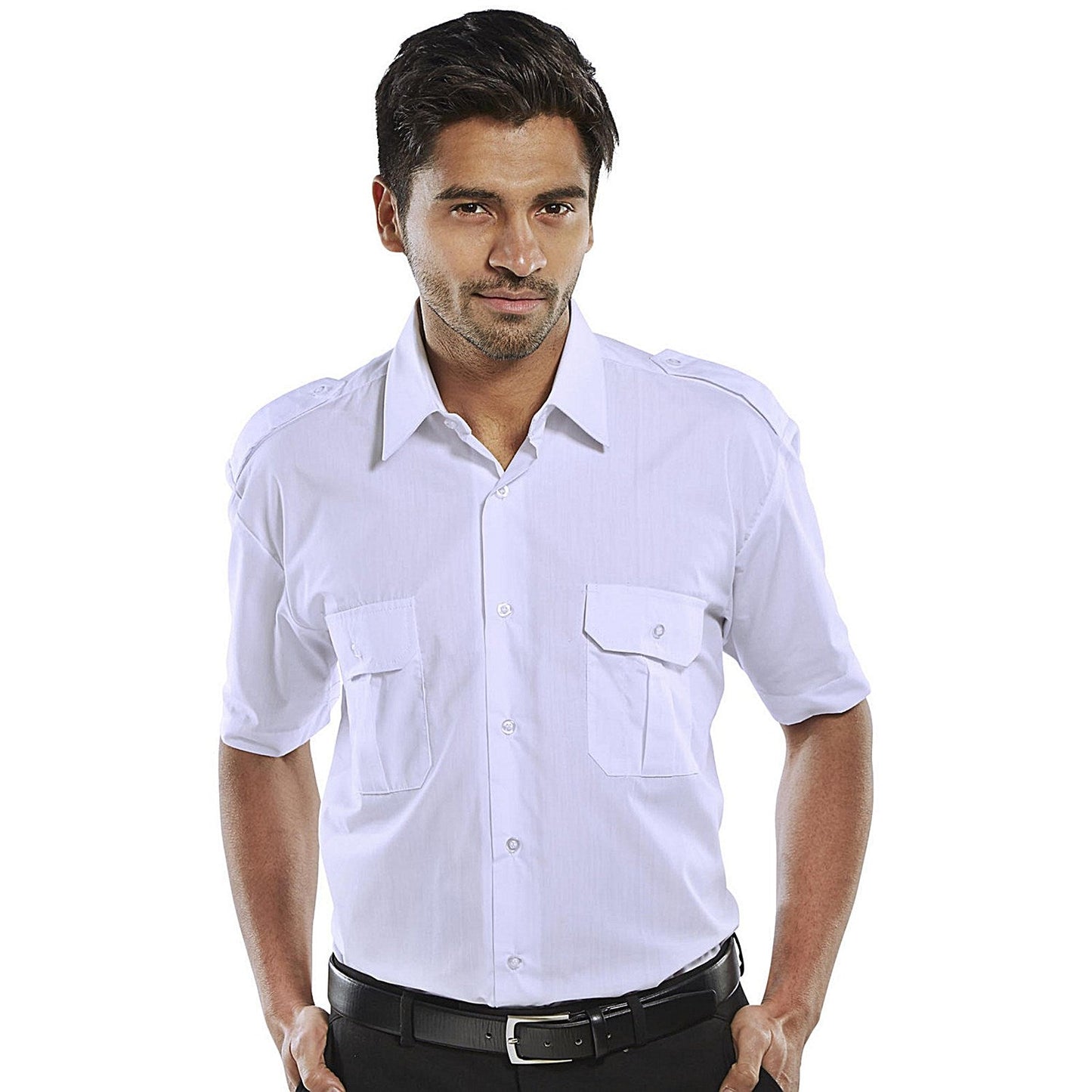 Beeswift Pilot Shirt, Short Sleeve, White, 15 Easy2Order : PSSSW15