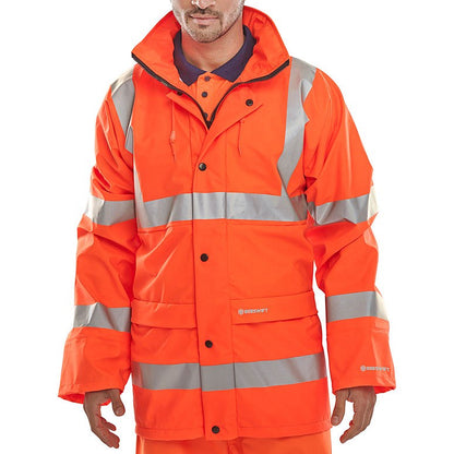 Beeswift Pu Jacket, Orange, 2XL
