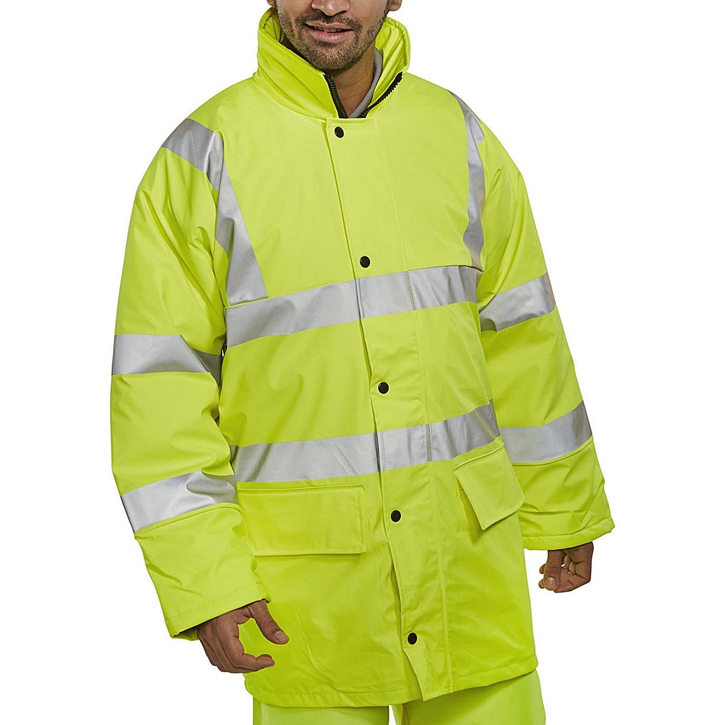 Beeswift Breathable Lined Jacket, Saturn Yellow, 4XL Easy2Order : PULJ471SY4XL