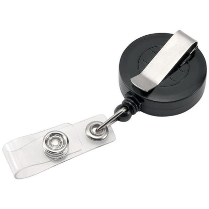 Announce Badge Reel, 660mm, Charcoal, Pack of 10