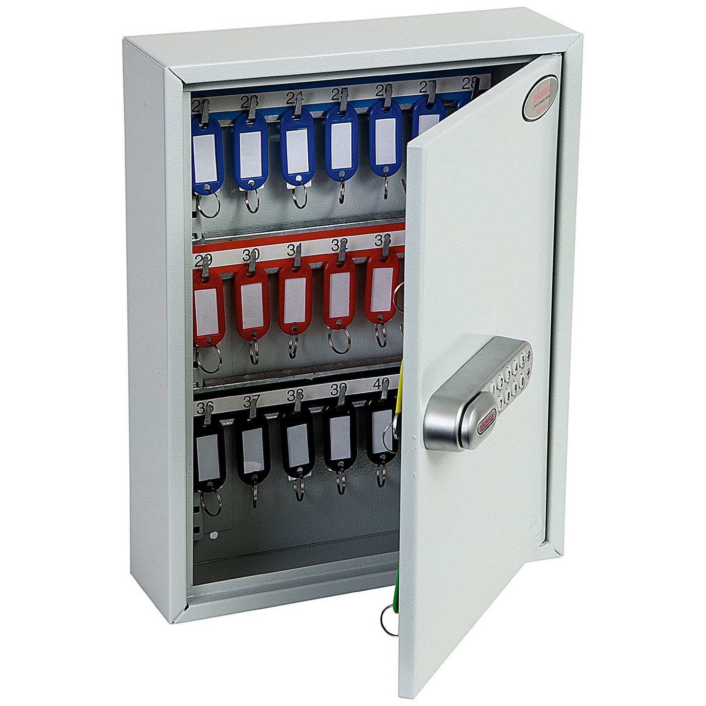 Phoenix Commercial 42 Hook Key Cabinet, Electronic Lock.