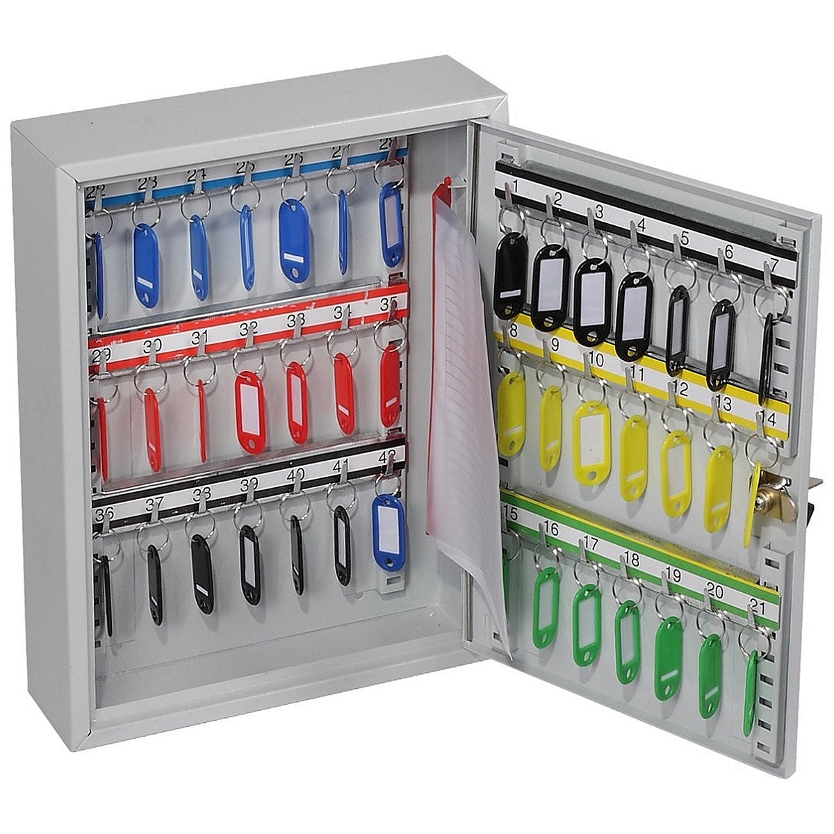 Phoenix Commercial 42 Hook Key Cabinet, Key Lock.