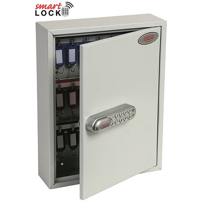 Phoenix Commercial 42 Hook Key Cabinet, Net Code Electronic Lock.