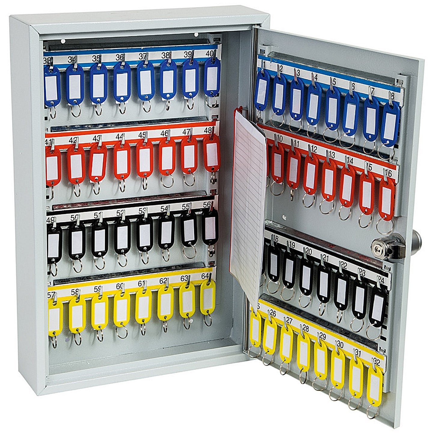 Phoenix Commercial 64 Hook Key Cabinet, Electronic Lock.