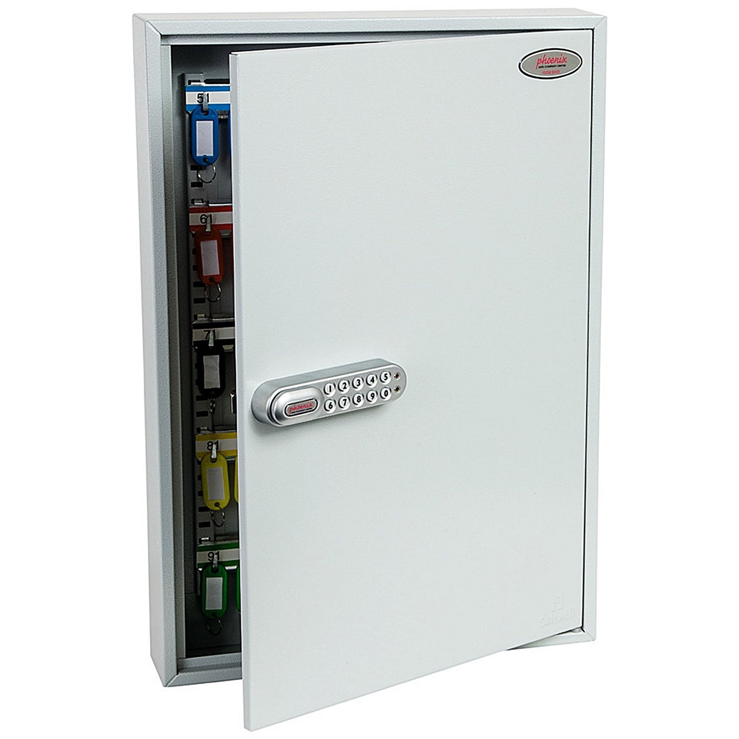 Phoenix Commercial 100 Hook Key Cabinet, Electronic Lock.