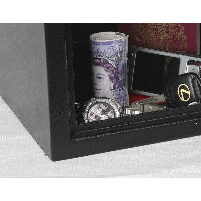 Phoenix Compact Home Office Security Safe, Black, Electronic Lock