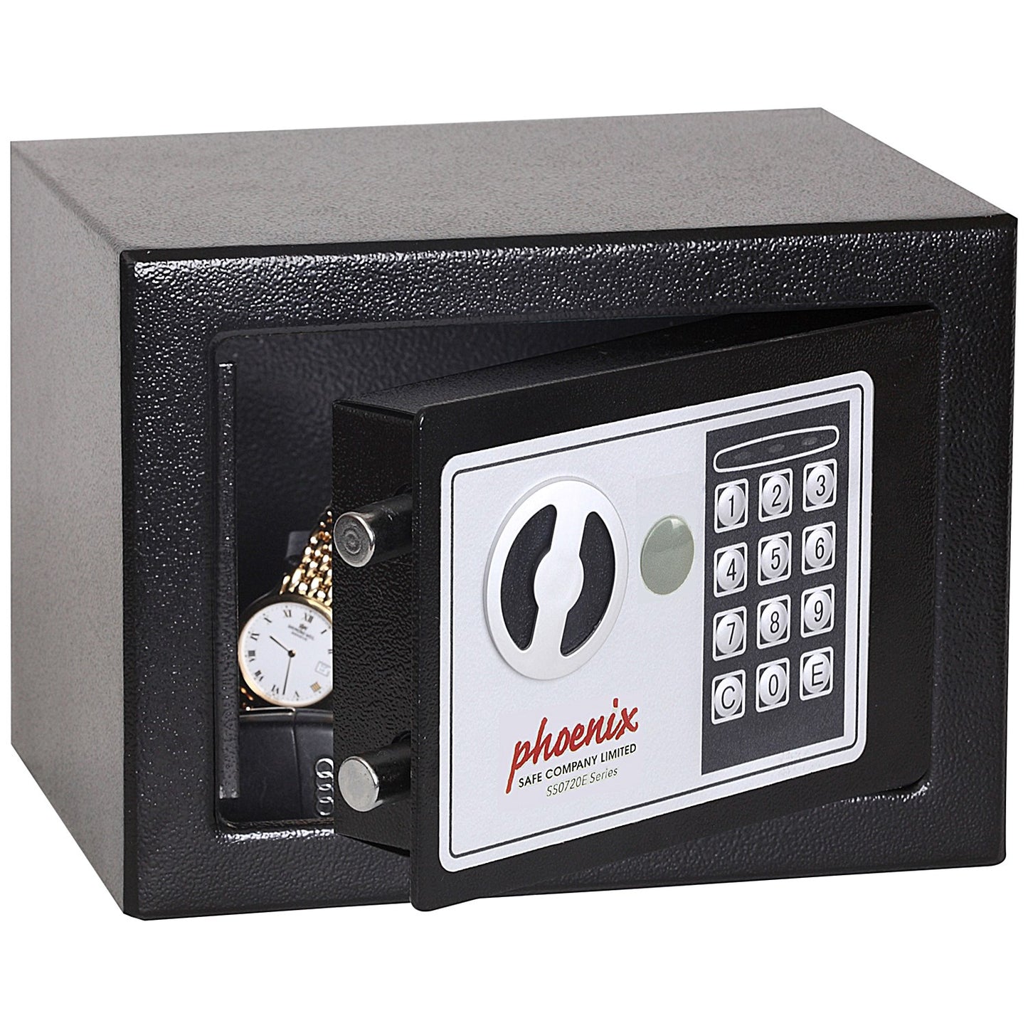 Phoenix Compact Home Office Security Safe, Black, Electronic Lock