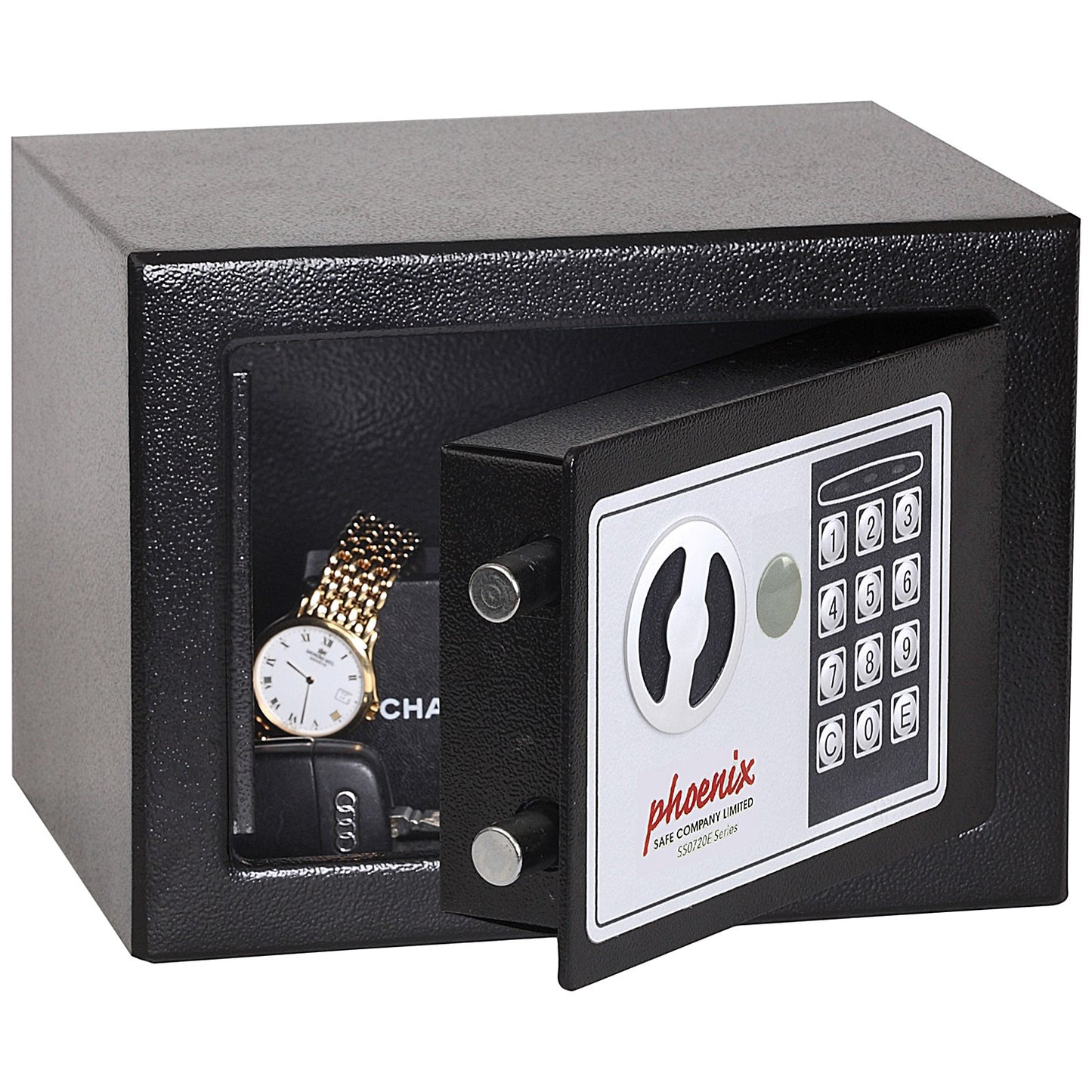 Phoenix Compact Home Office Security Safe, Black, Electronic Lock
