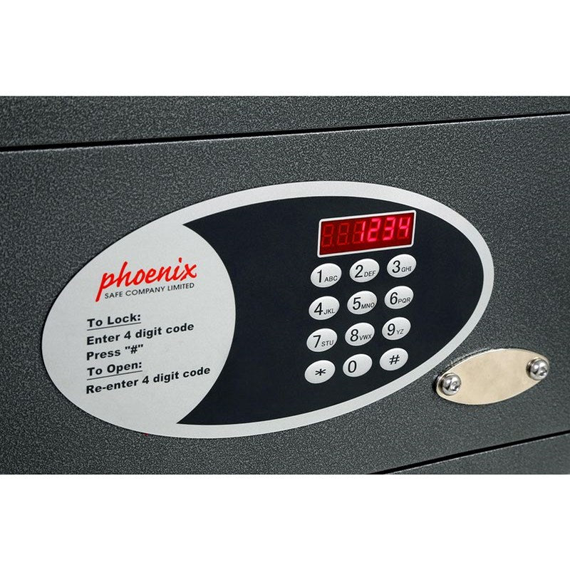 Phoenix Dione Hotel Security Safe, 35 Litres, Electronic Lock