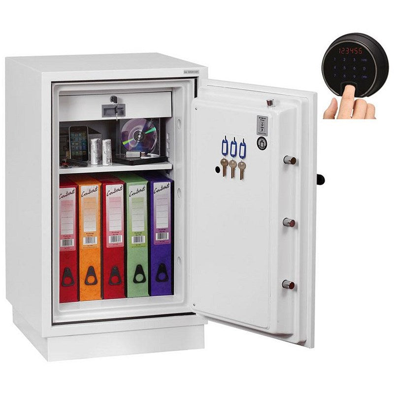 Phoenix Fire Fighter Fire Safe, Size 2, Fingerprint Lock