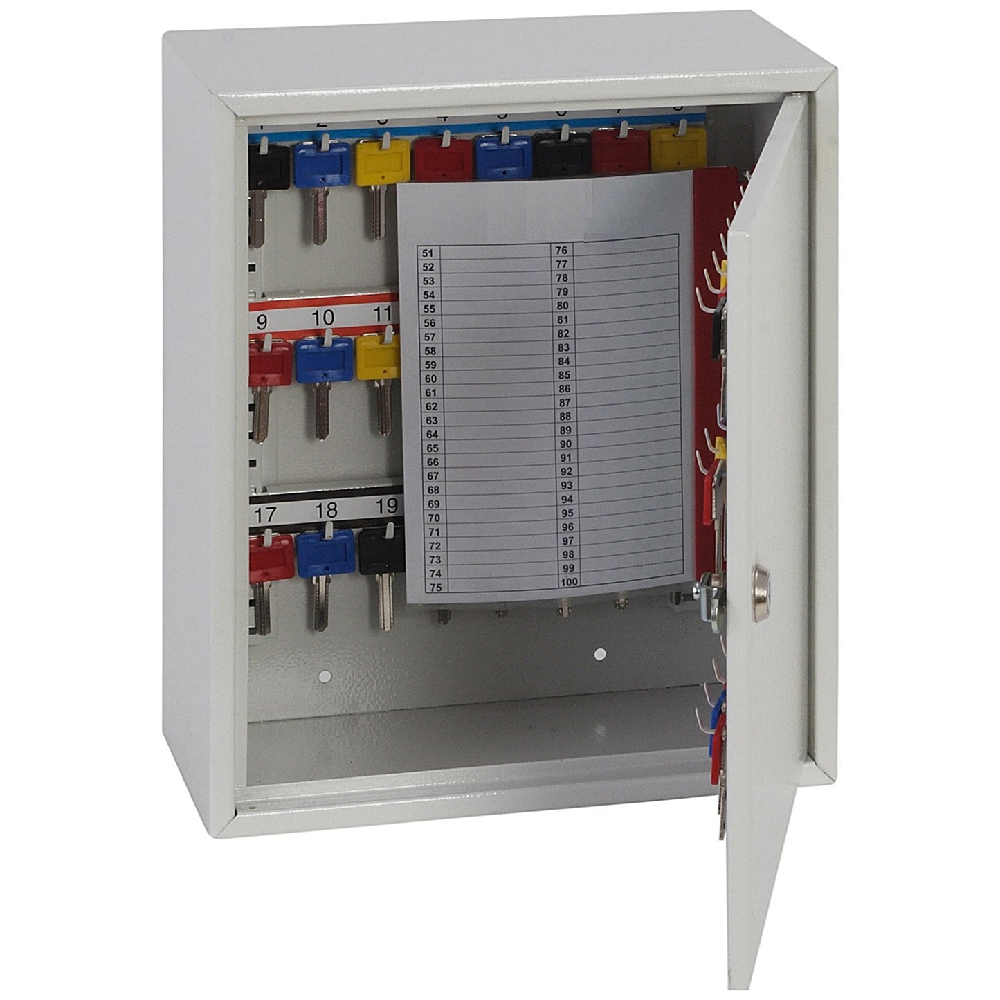 Phoenix Deep 50 Hook Key Cabinet, Key Lock